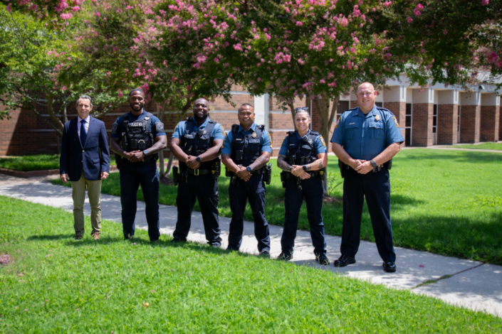 2025 July Modified Recruiters 9 Group of Henrico County Police Officers in uniform and one in business attire.